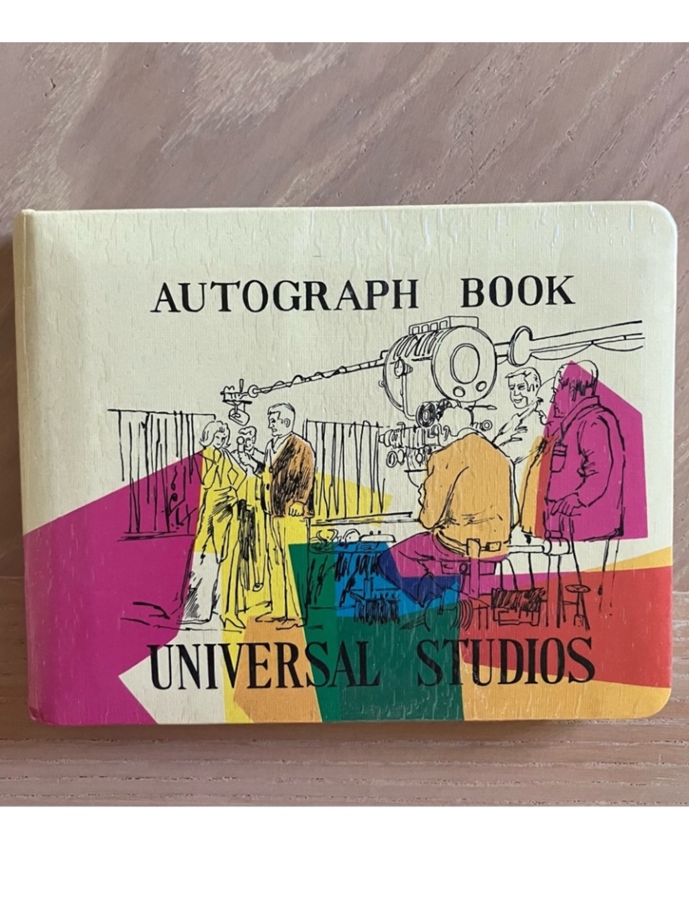 UNIVERSAL STUDIOS Vintage 1970s Autograph Book and Souvenir Bag